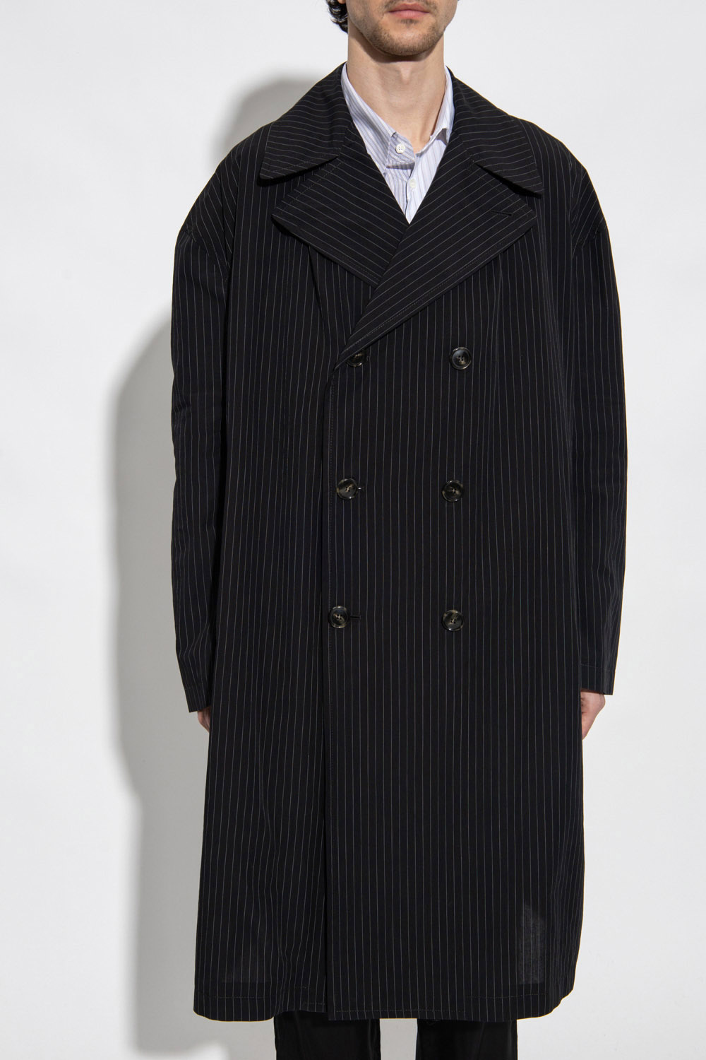 Black Oversize coat MM6 Maison Margiela